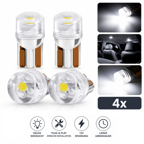 Led lampe birne - t10, w5w